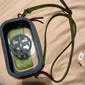 MINI MILLER CLEAR CROSSBODY BAG Tory Burch